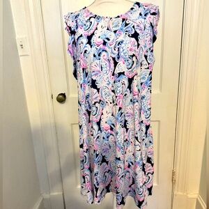 Lilly Pulitzer Dani dress in High Tide seashells pattern XL